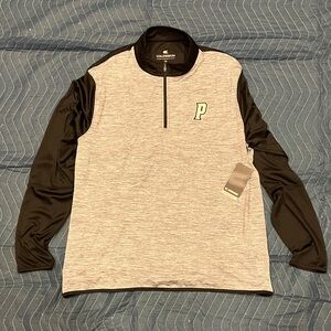 Colosseum Providence College Friars Black and Gray Quarter-Zip Pullover